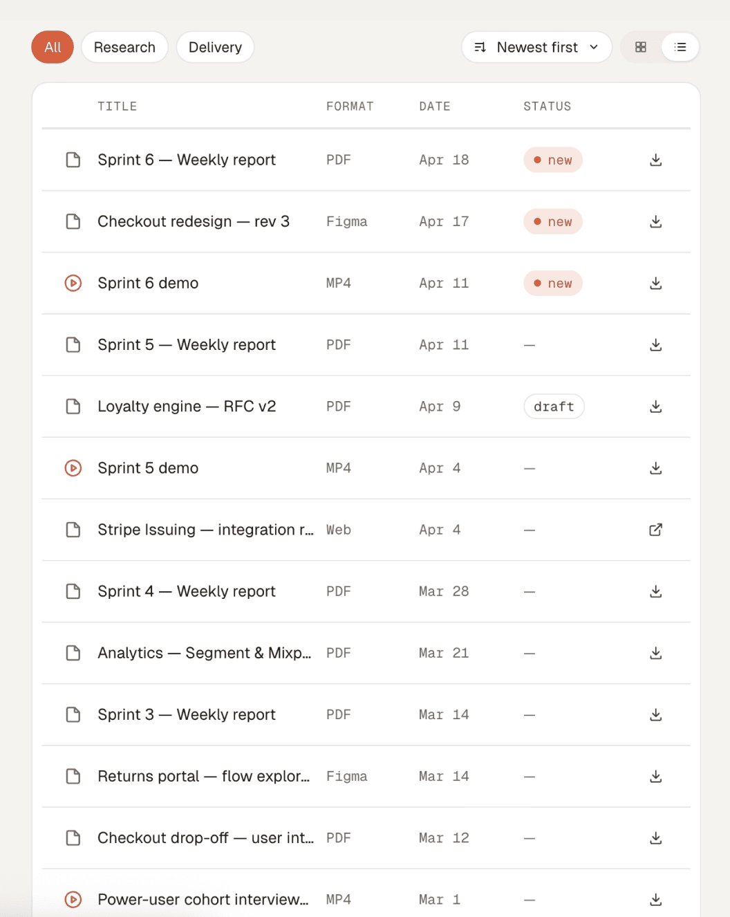 Documents, invoices